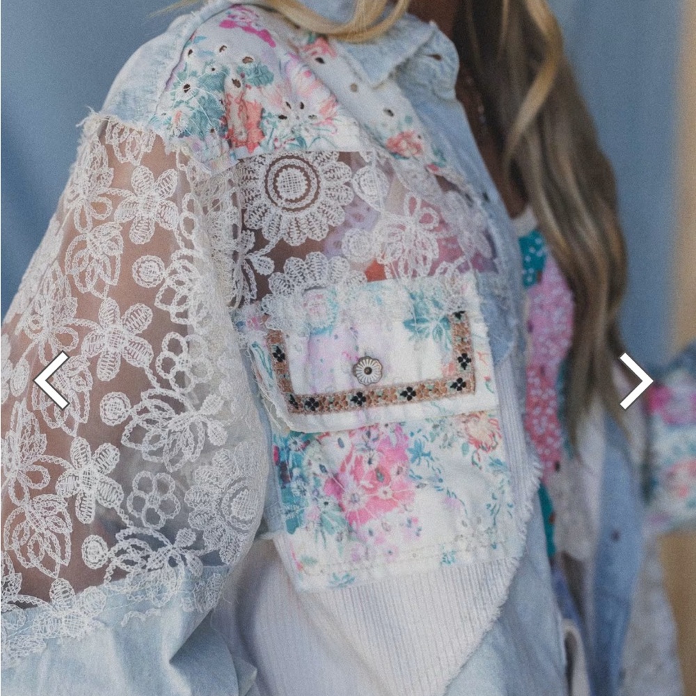 POL Multicolor Patchwork Denim Jacket - image 2